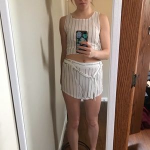 Striped two piece set